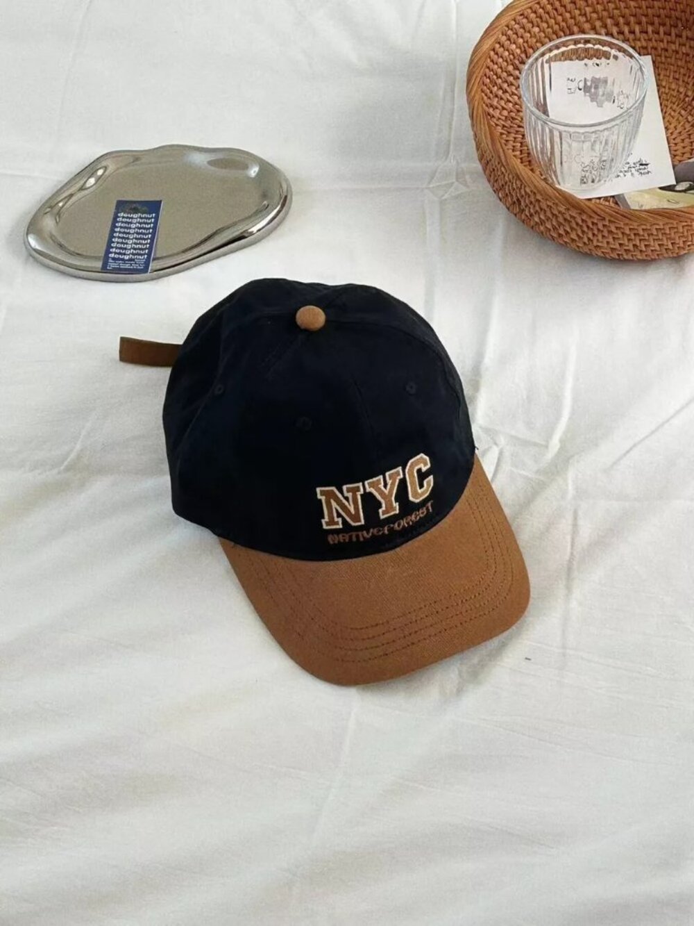 Letter Embroidered Baseball Cap - Picture 4 of 7